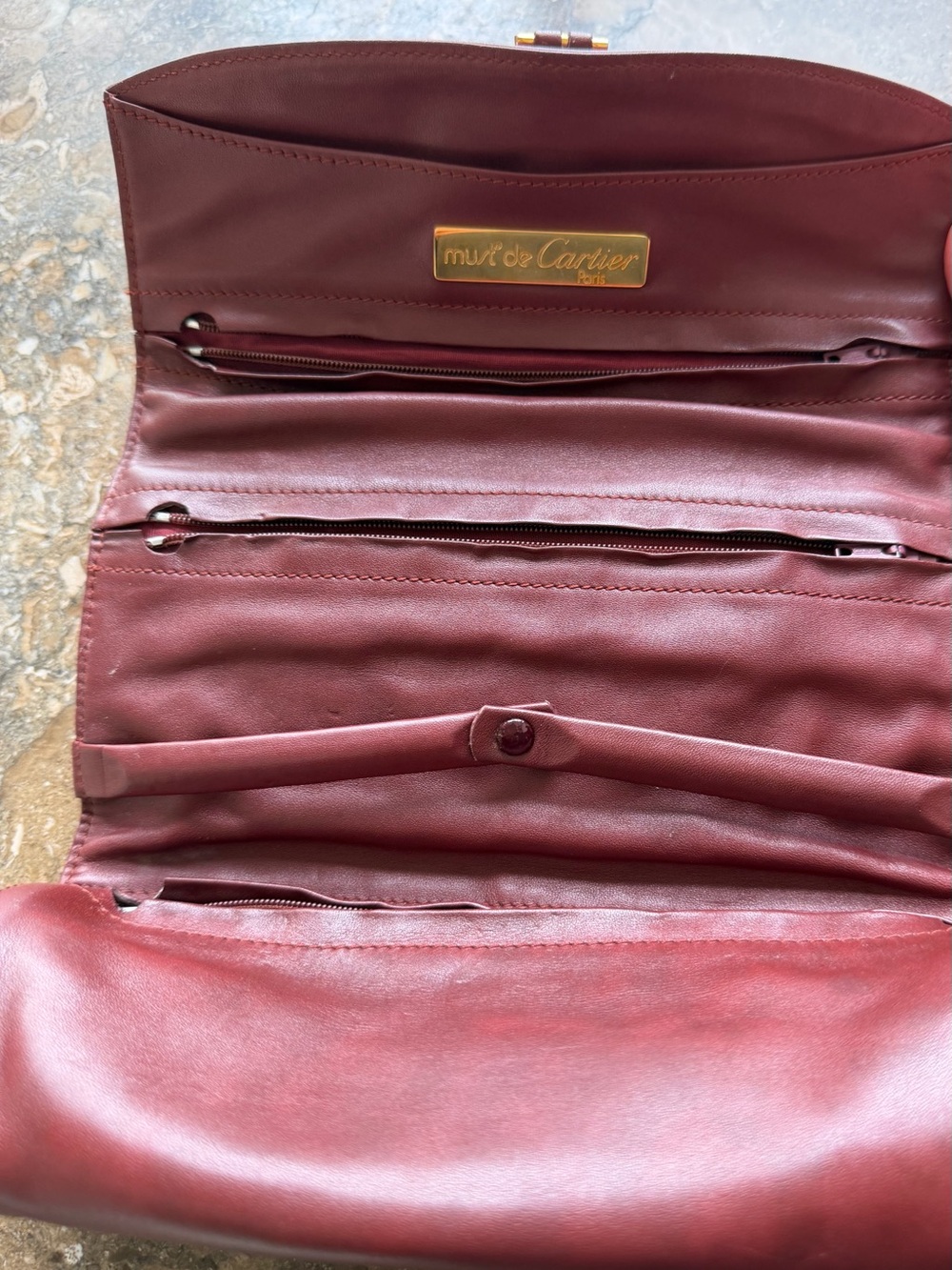 Rare Cartier vintage travel pouch/ jewelry roll - Picture 7 of 16